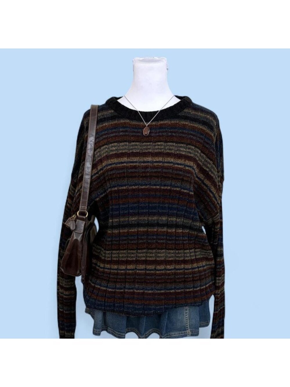 90s striped skater sweater